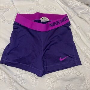 Purple Nike pro spandex